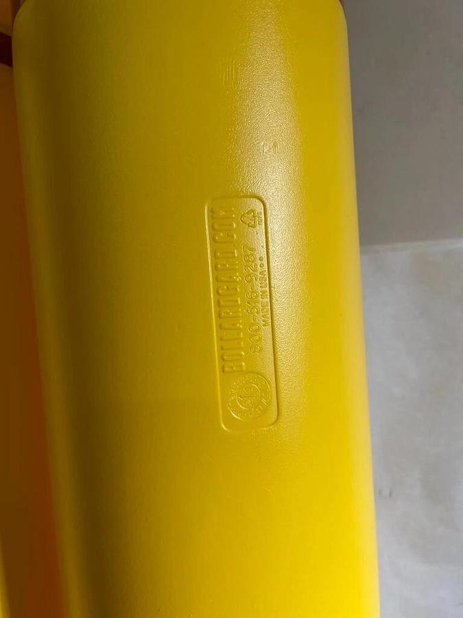 (Set of 2) BollardGard Reflective Bollard Cover Post Sleeve Yellow 7" x 52" NEW