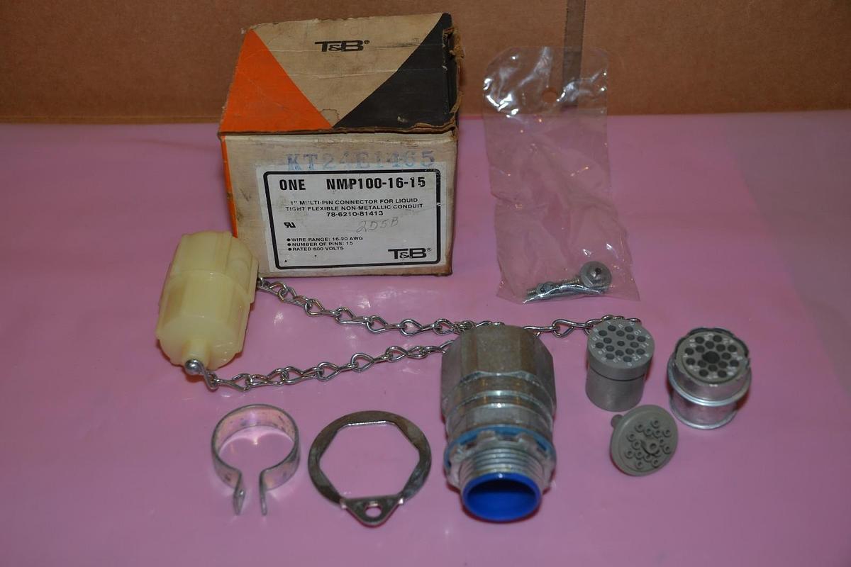 THOMAS & BETTS MULTI-PIN CONNECTOR 1" NMP100-16-15 NMP100 16 15 NMP1001615 NEW