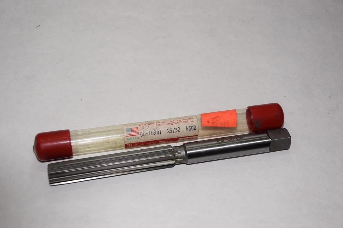 UNION TWIST HSW 620 50-10947 23/32 45000 REAMER NEW