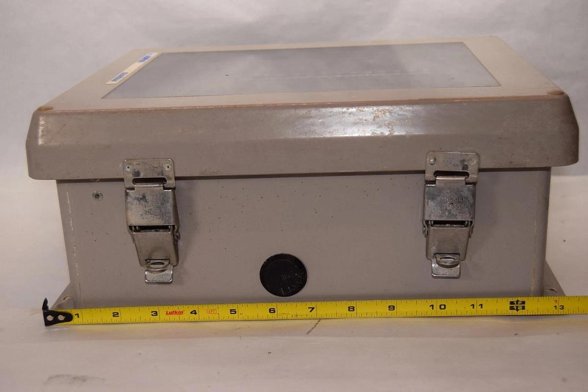 Used ANDERSON AW846333 , 915542 12" x 10" x 4-1/2" ID Plastic PVC Control Enclosure