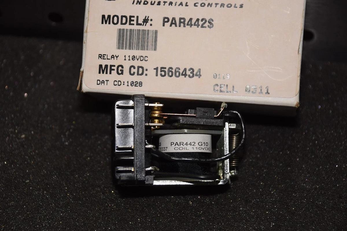 DANAHER PAR442 PAR442 G10 1566434 110VDC COIL RELAY NEW