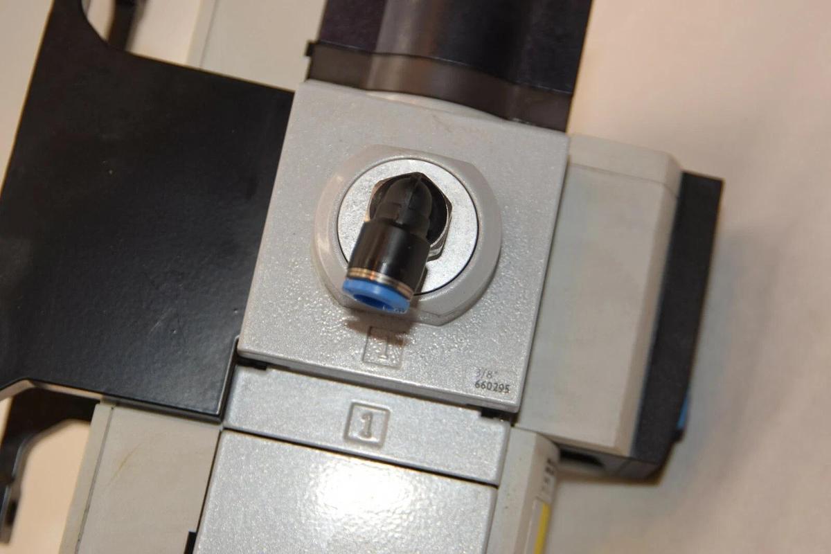 Used FESTO MS6-SV-AGC-E-10V24-SO-AD1-MP3-WPB W/ NECA-S1G9 Soft Start Exhaust Valve