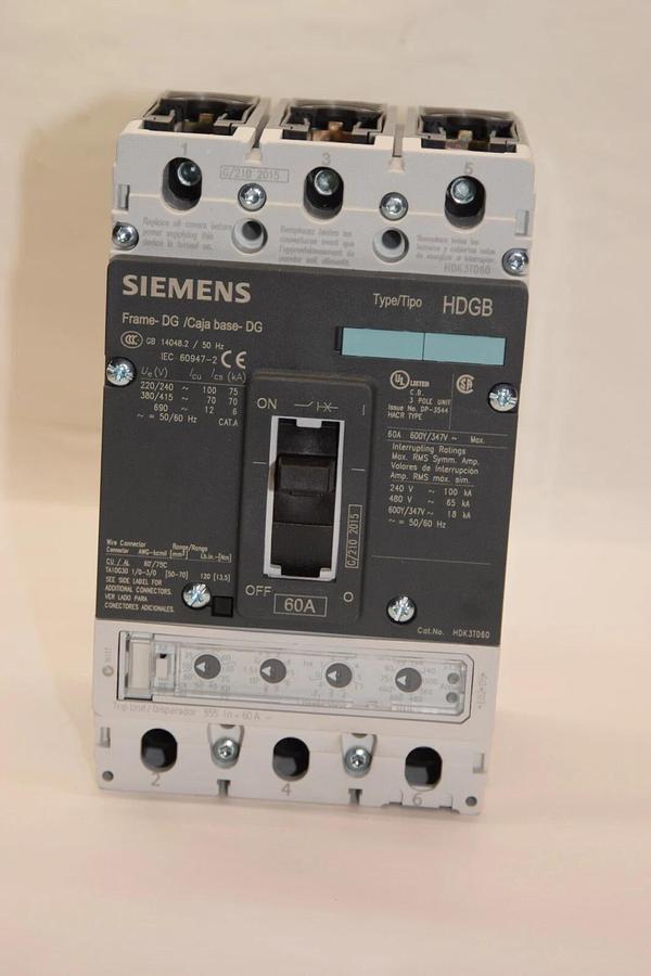 SIEMENS 3VL2506-2PE33-0AA0 Breaker 60A 60 Amp 3P HDK3T060F HDGB 60 A (NEW)
