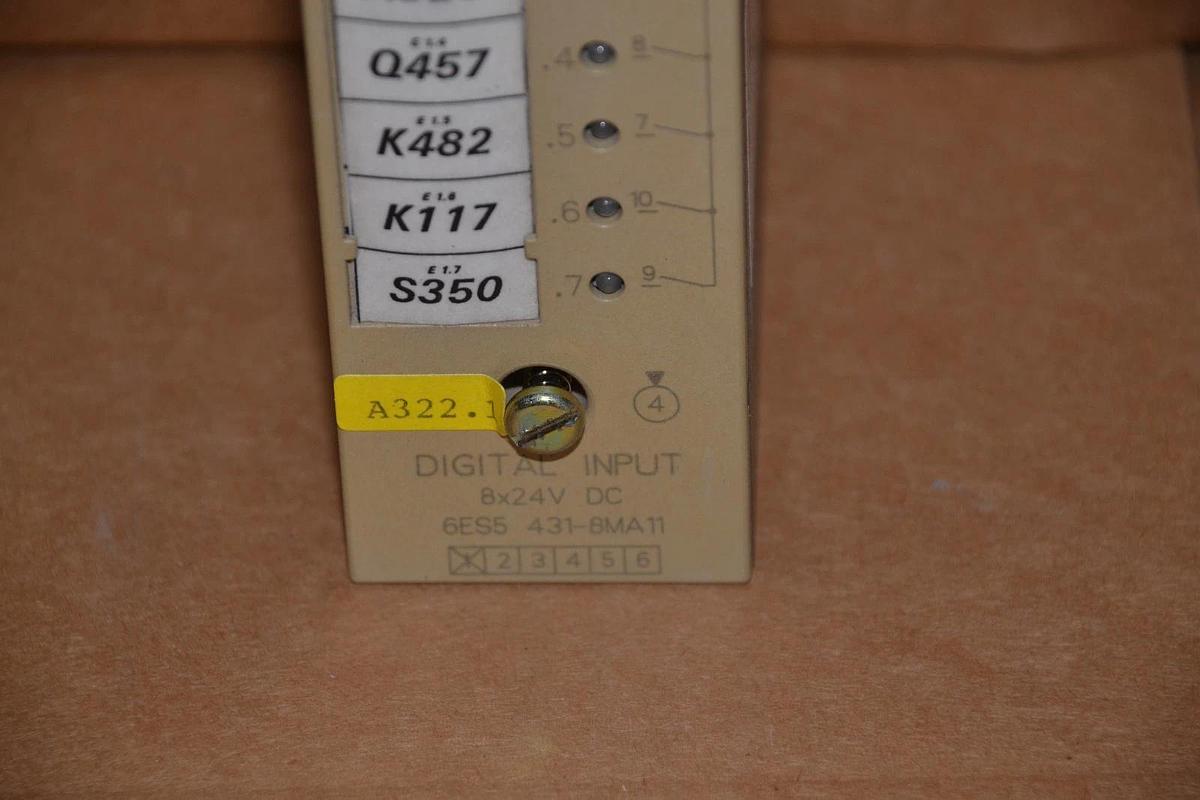 Used SIEMENS SIMATIC S5 6ES5 431-8MA11 8x24V DIGITAL INPUT MODULE