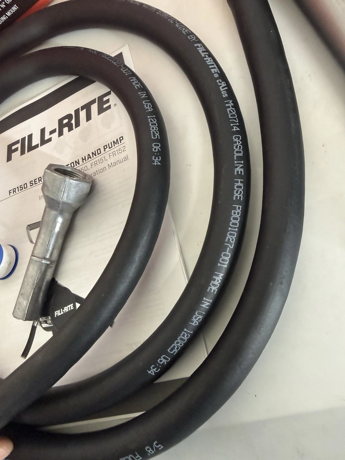 Fill-Rite FillRite 5200 Series Piston Hand Pump Hose & Nozzle FR152 20Gal (NEW)