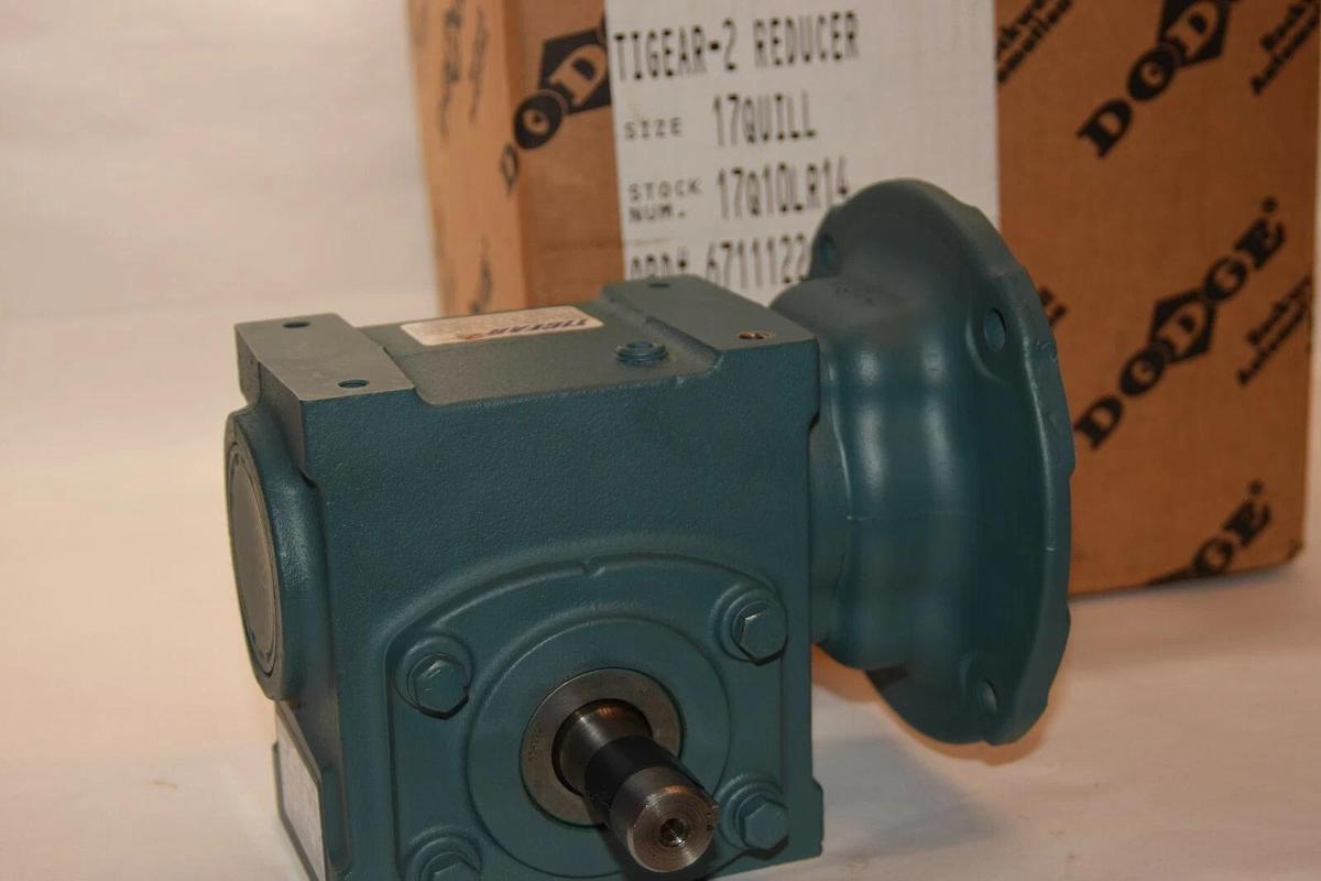 NEW) DODGE TIGEAR-2 17Q10LR14 Size 17 Worm Gear Box Speed Reducer Ratio 10 10:1
