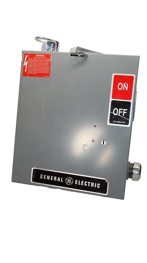 GE 60A 60 Amp Fusible Disconnect Safety Switch DH422R 240V 3P 4 Wire (New)