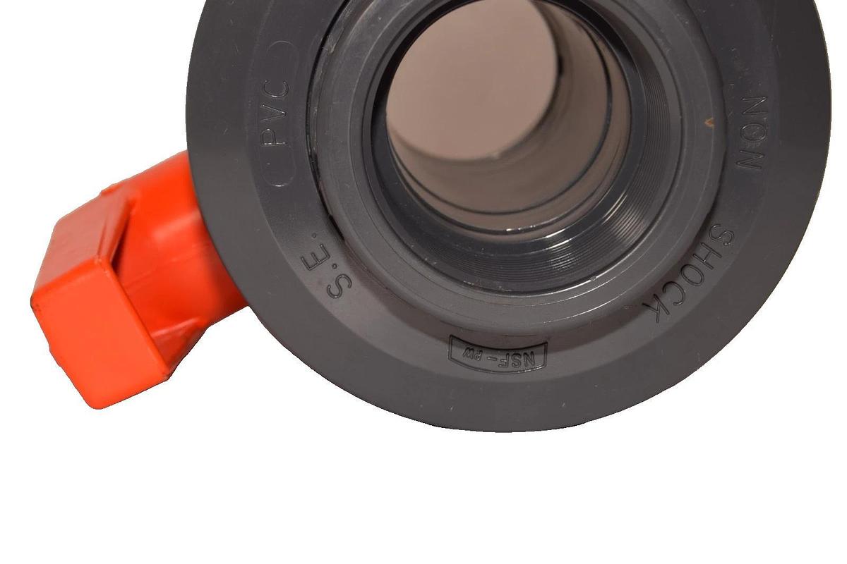 George Fischer 2" Threaded Non-Shock True Union Ball Valve PVC (New)
