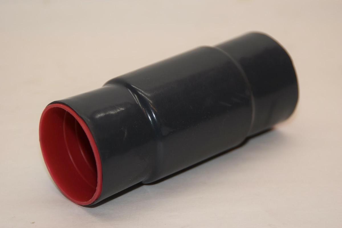 (NEW) PLASTI-BOND Red H2OT 1-1/4" Coated Conduit Body Straight Fitting