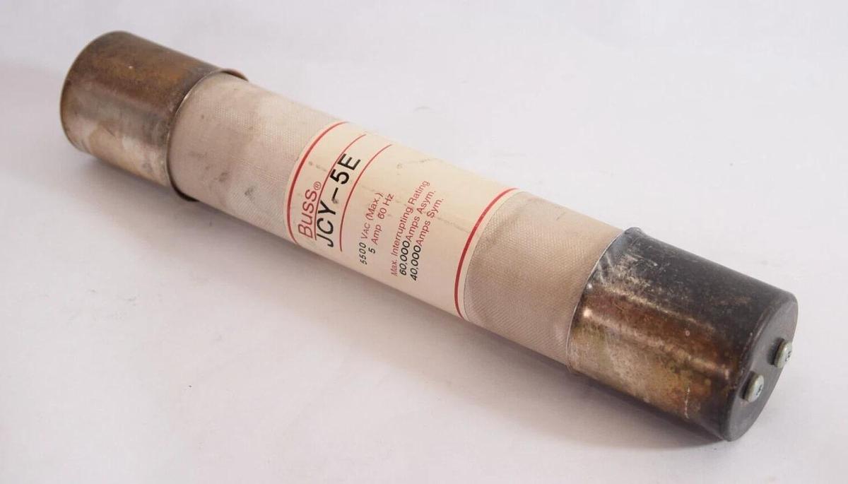 (NEW)  BUSSMANN JCY-5E 5Amp 5 A 5500Vac Fuse