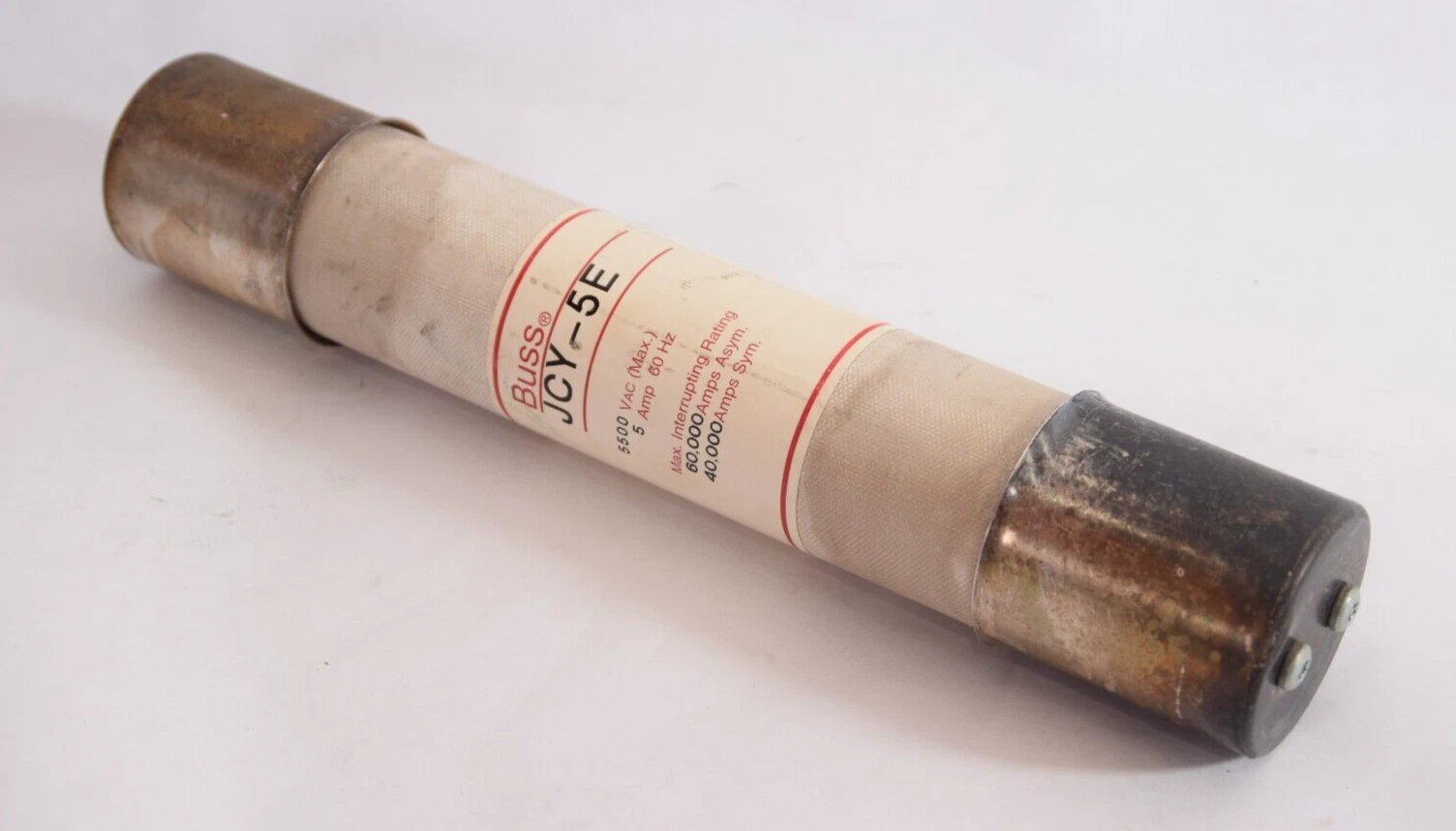 (NEW)  BUSSMANN JCY-5E 5Amp 5 A 5500Vac Fuse
