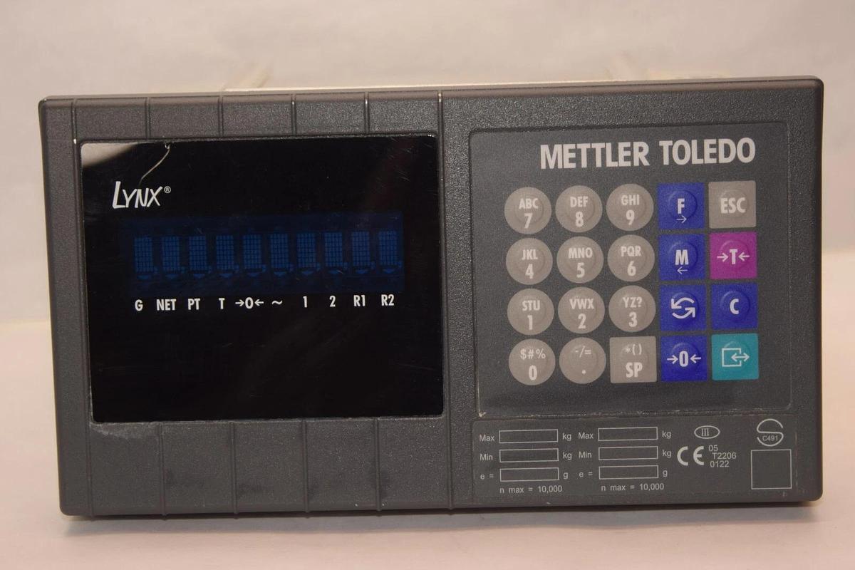 Used METTLER TOLEDO LTPA0820000 , LYNX 100/120V Weight Indicator / Operator Terminal