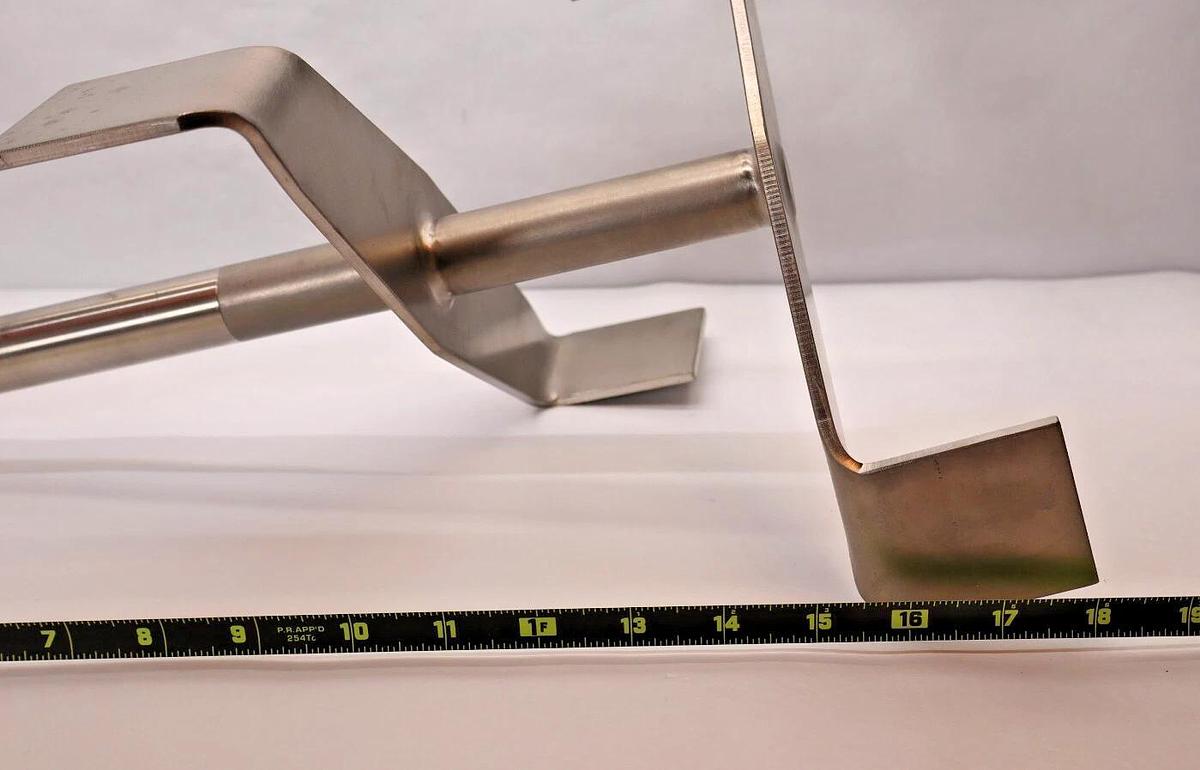 SS Stainless Auger Agitator Mixer Propeller Mixing Blade Lightnin ? 1" Shaft NEW