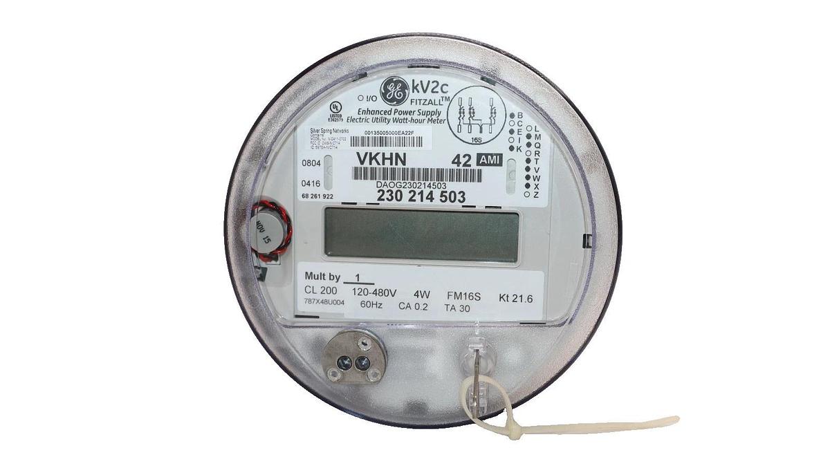 Used GE General Electric Enhanced Power Supply Meter, KV2C 230 214 503 WPANT40020-SA