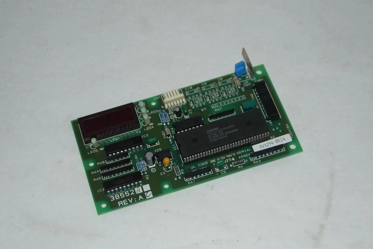 Used TOSHIBA 38552A Rev A CONTROL PANEL DRIVE TOSVERT-130 G2 KEYPAD Card Display