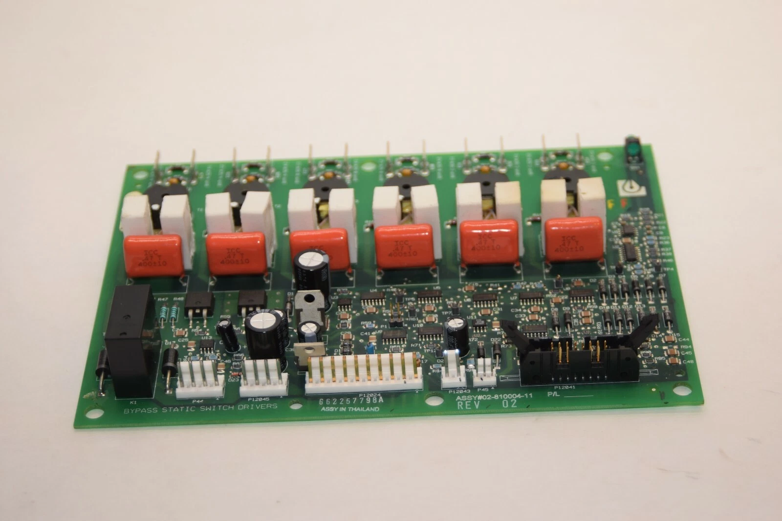 Used EMERSON / LIEBERT 02-810004-11 Rev 02 G62257798A Bypass Static Switch Board