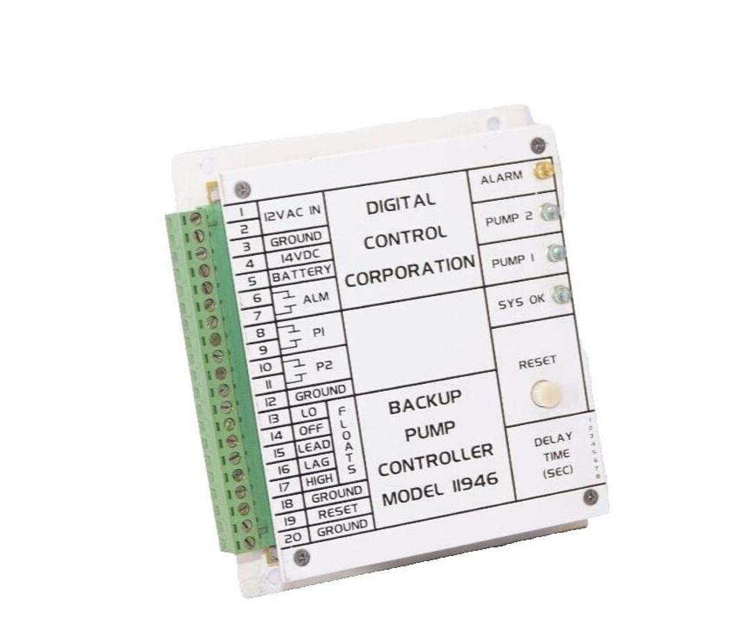 Used DCC DIGITAL CONTROL Backup Float Switch Pump Controller 11946 120V