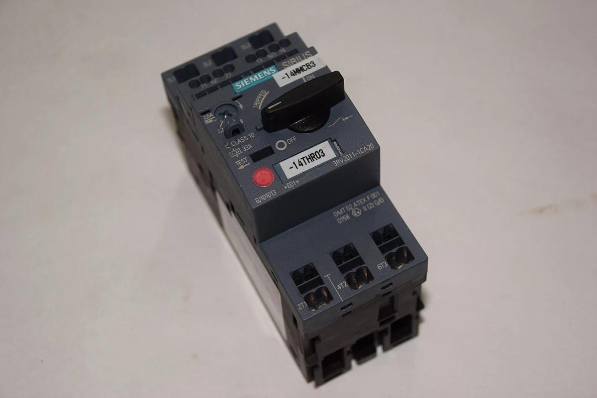 Used SIEMENS 3RV2011-1CA20 1,8-2,5A MOTOR PROTECTION CIRCUIT BREAKER