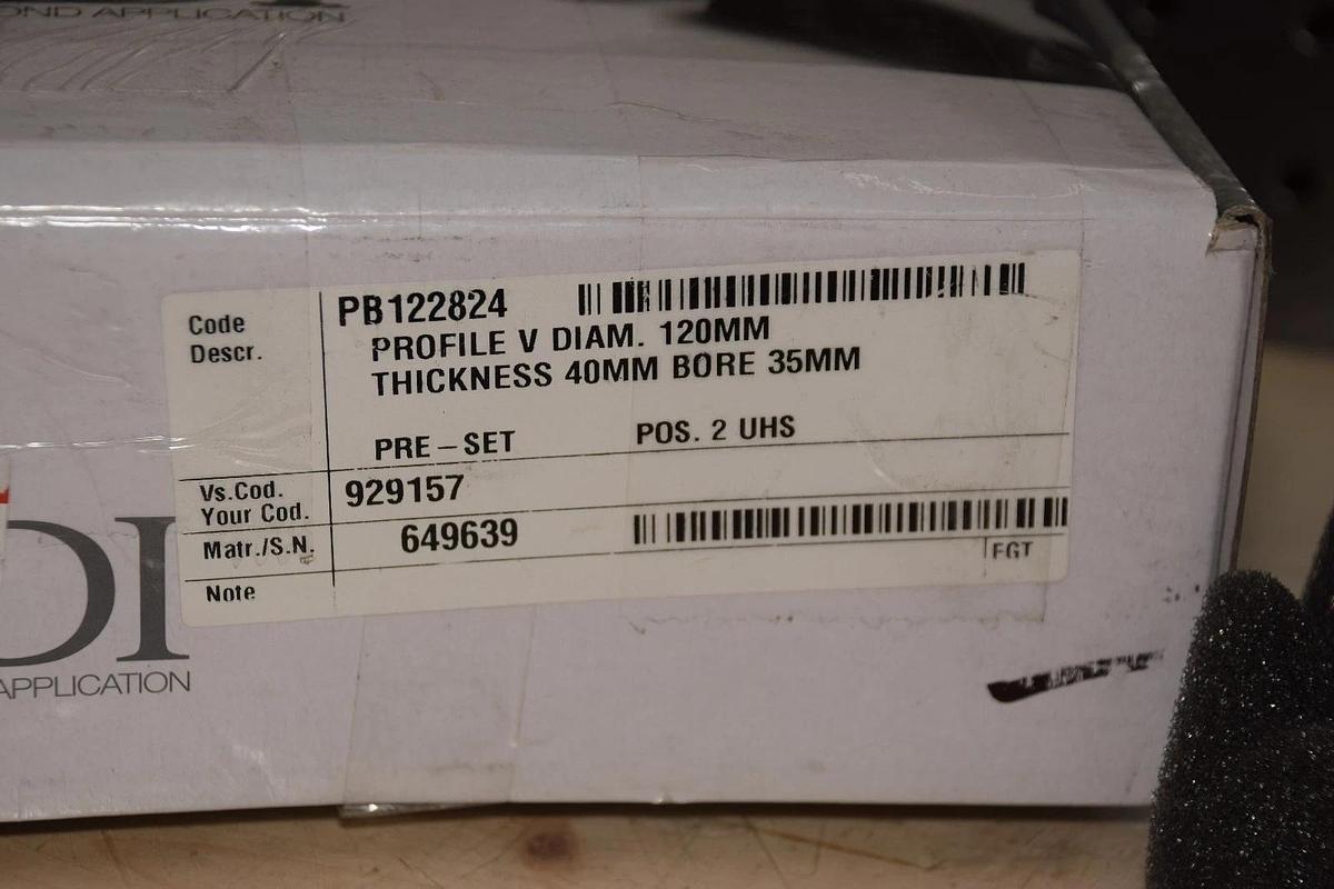 ADI 2 UHS 929175, PB122824, V40, 120MM x 40MM 35mm Diamond Profile Wheel Granite