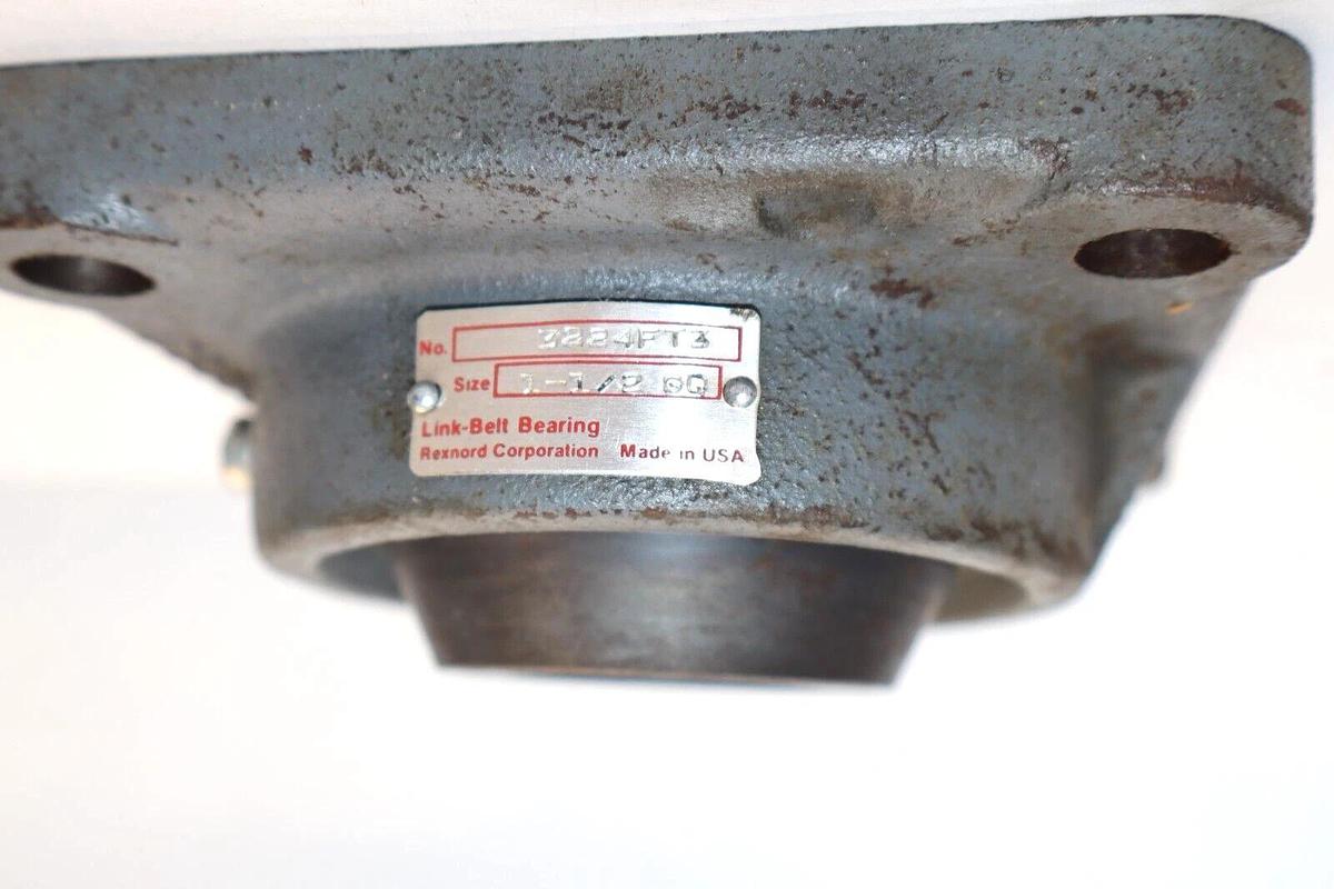 (NEW) LINK-BELT F3225-0 , 3224FT3 1-1/2" Bore 4-Bolt Flange Bearing With Insert