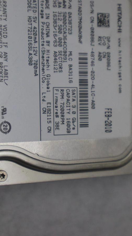 Used (Lot of 10) HDD Hard Drive Big Large Lot - 8 SATA and 2 MOLEX 500gb 160gb 80gb