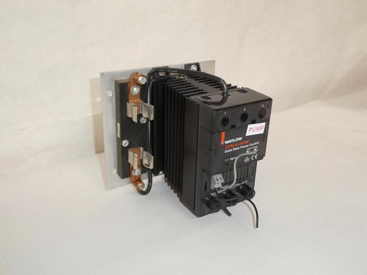 Used WATLOW DC1V-5060-F000 4-20mA DIN-a-mite Solid State Power Control *No Cover*