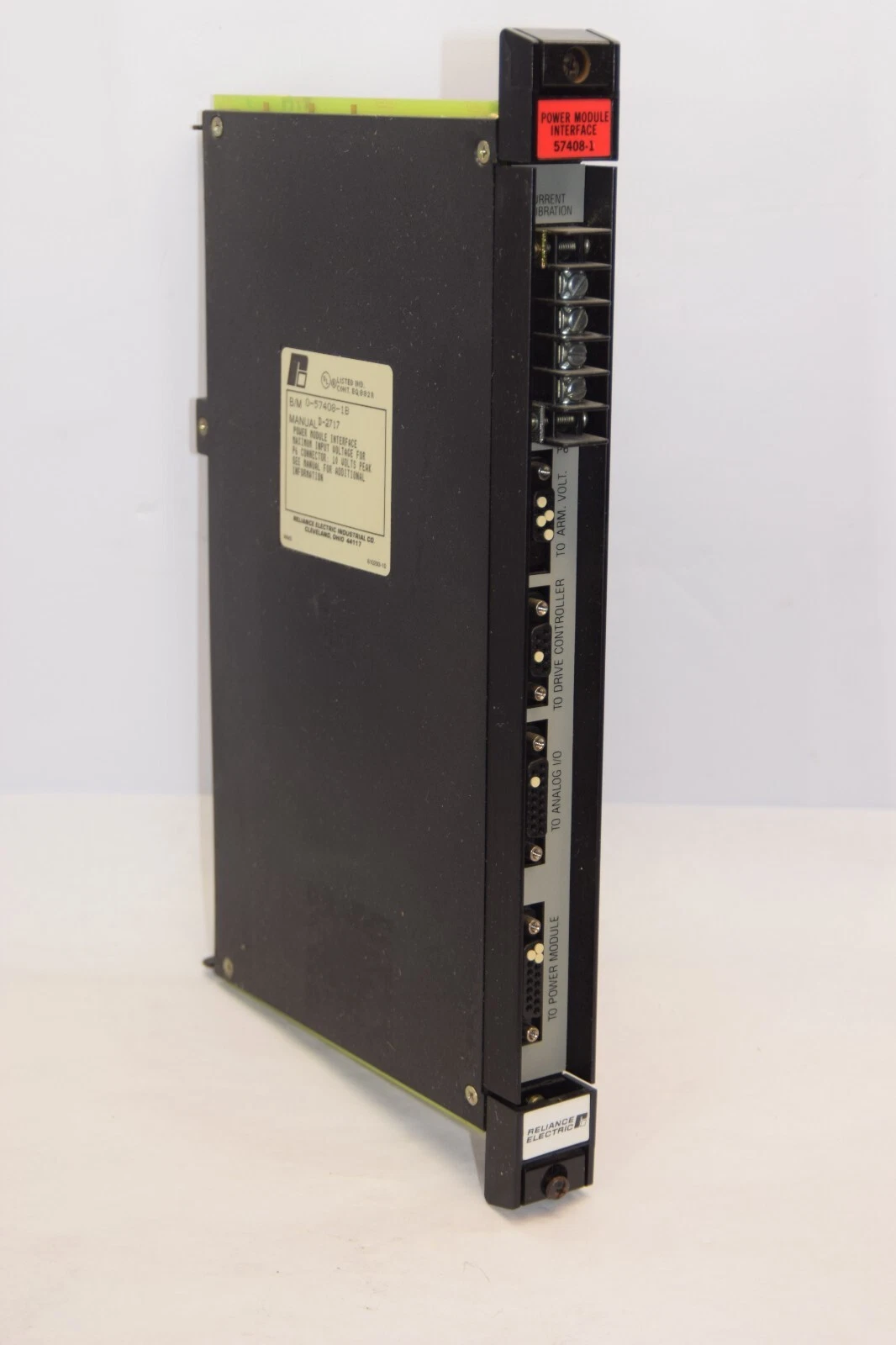 Used RELIANCE ELECTRIC 0-57408-1B D-2717 Power Module Interface