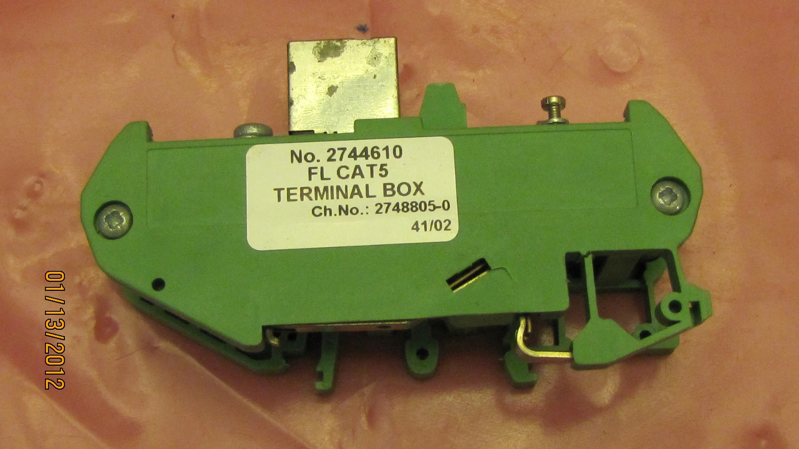 Used PHOENIX CONTACT FL CAT5 FLCAT5 TERMINAL BOX 2744610 2748805-041/02