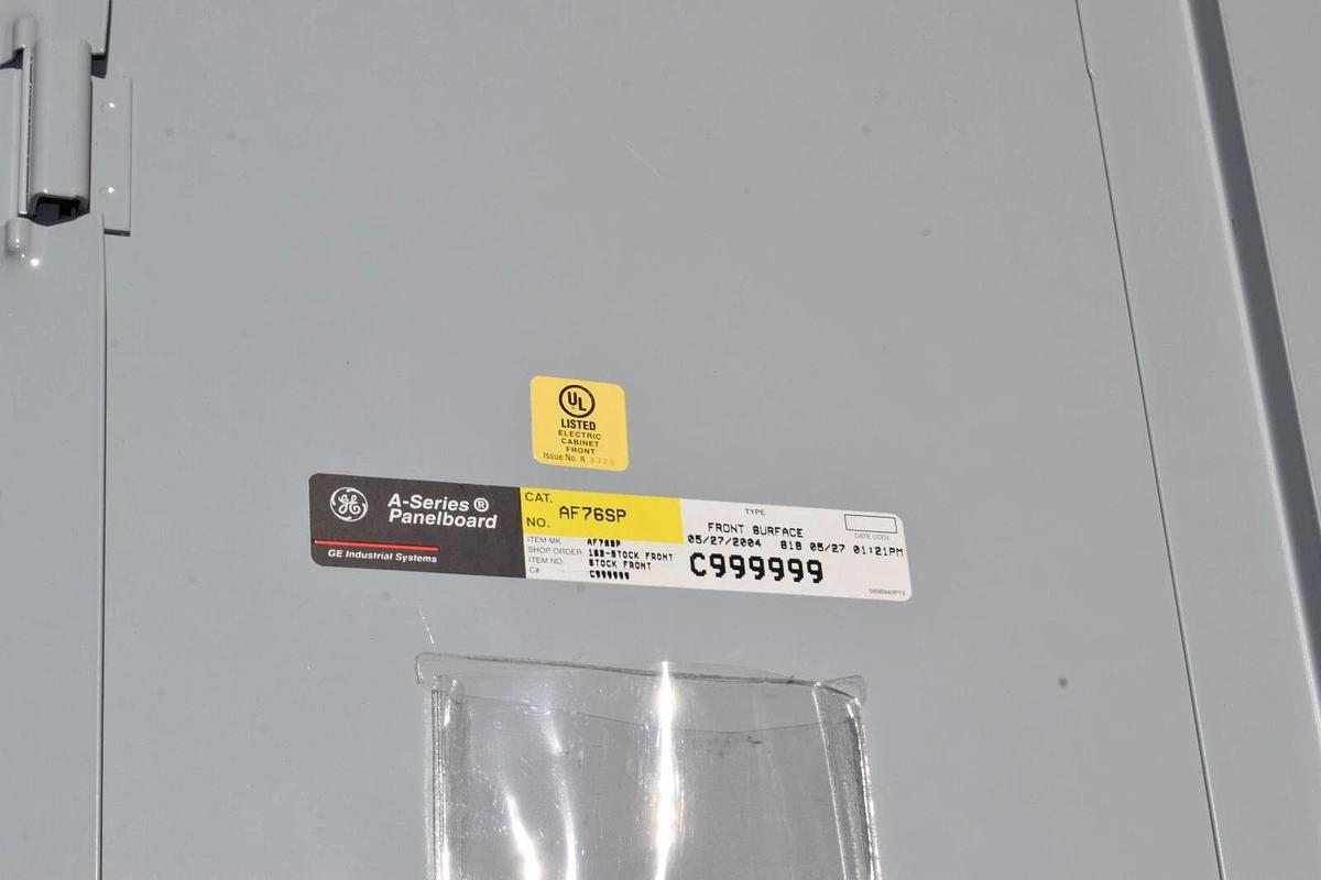 Used General Electric GE A-Series II Panelboard Panel AQF3424JBX 400A 208y/120 3ph 4w