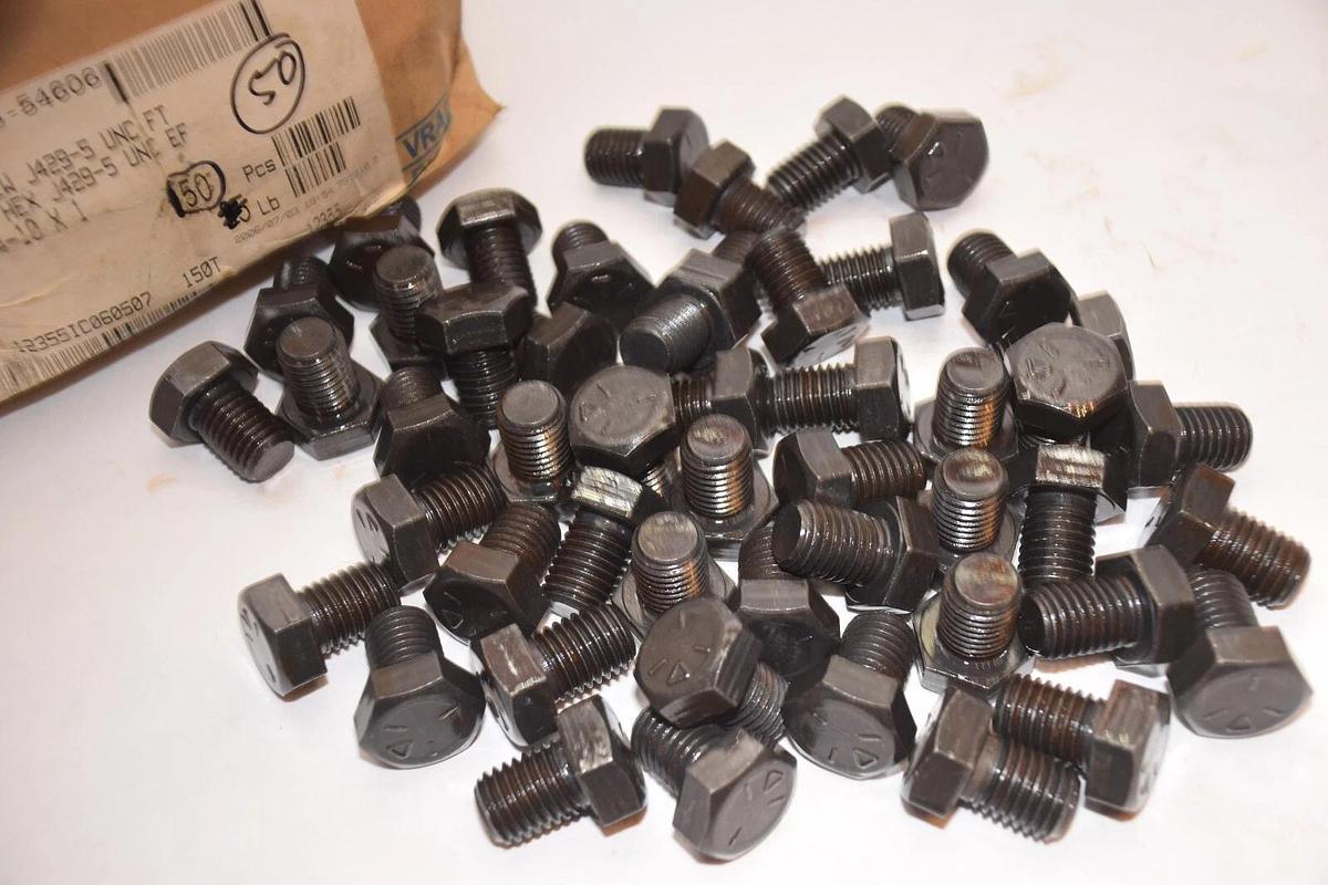 (NEW - Box of 50) FASTENAL 3/4-10 x 1 P5 Grade 5 Hex HD Cap Screw J429-5