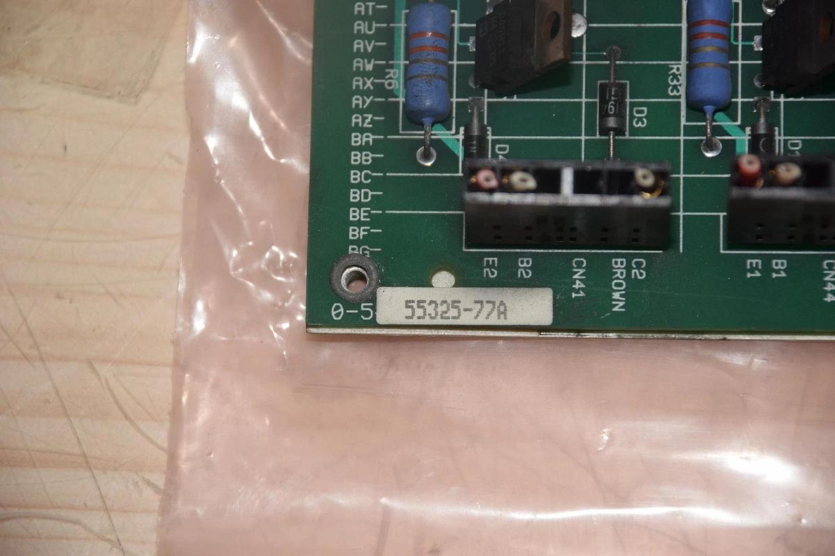 Used RELIANCE ELECTRIC 0-55325-77A PC BOARD BASE DRIVER, O 55325 77A