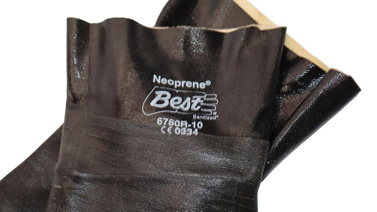 Best Neoprene Gloves 6780R-10 Size Sz 10 Chemical Resistant (Lot of 16 - NEW)