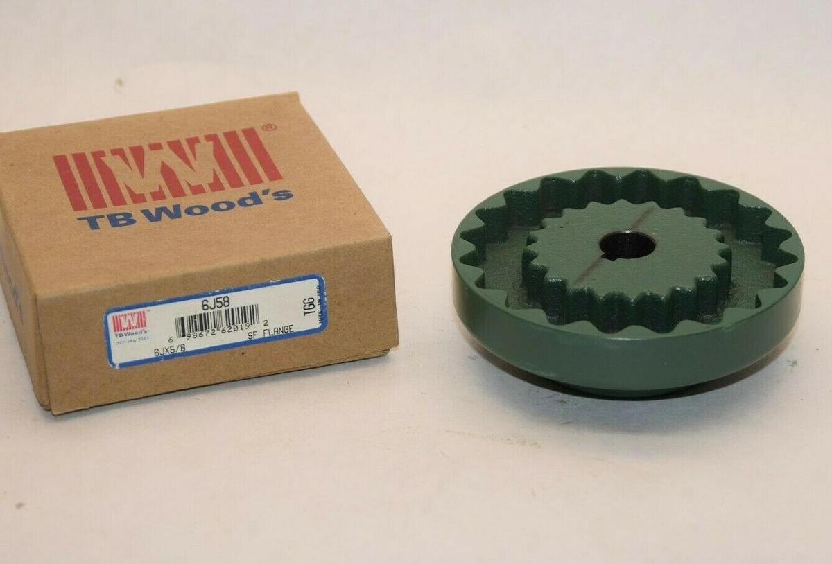 (NEW) TB WOODS 6J58 6JX5/8 5/8" Bore Sure Flex Flange