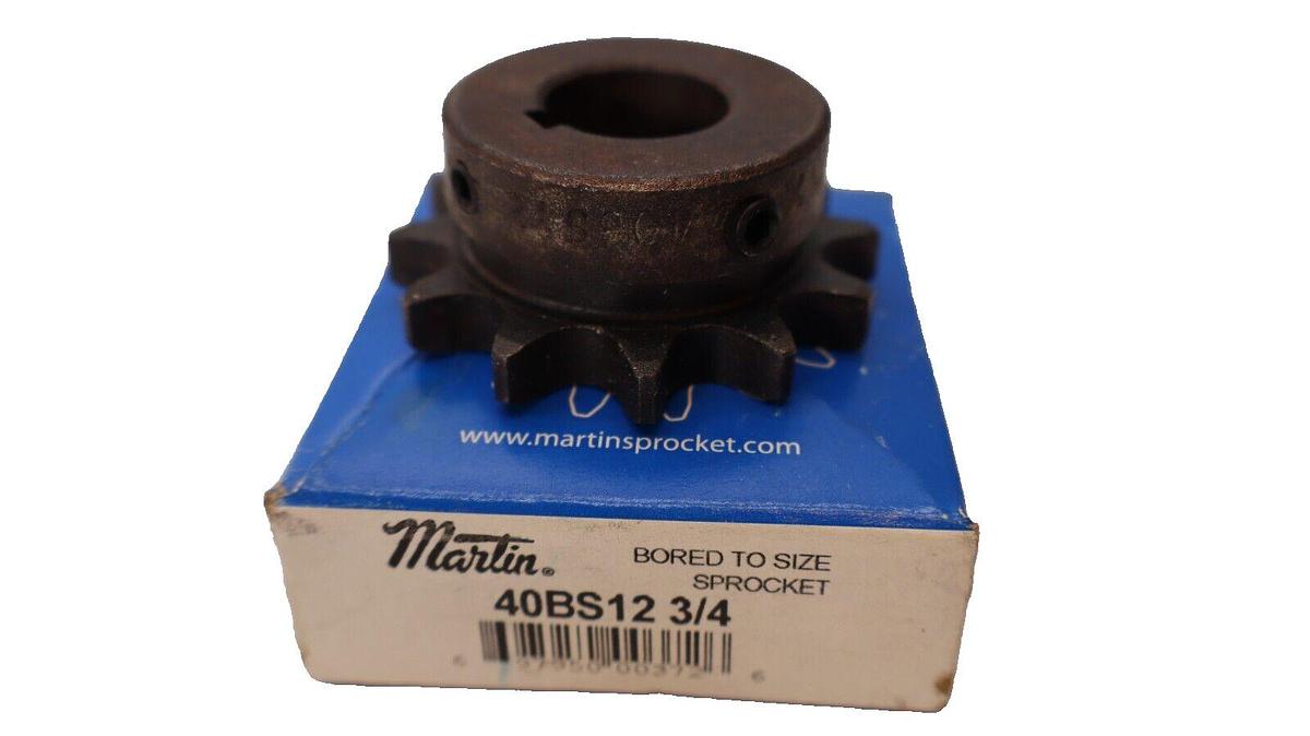 (NEW) MARTIN 40BS12 3/4" Bore Sprocket