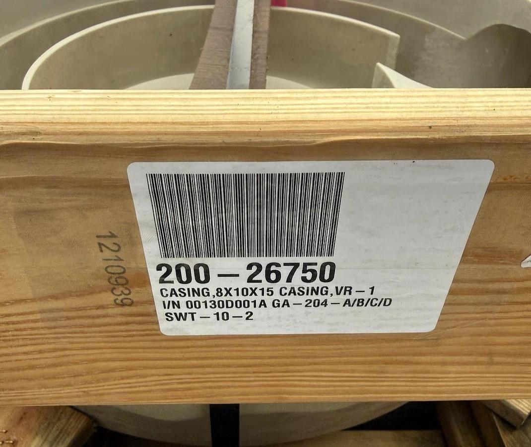 (New) Pump Casing 8x10x15 200-26750 VR-1, I/N 0013d001A GA-204-A/B/C/D SWT-10-2