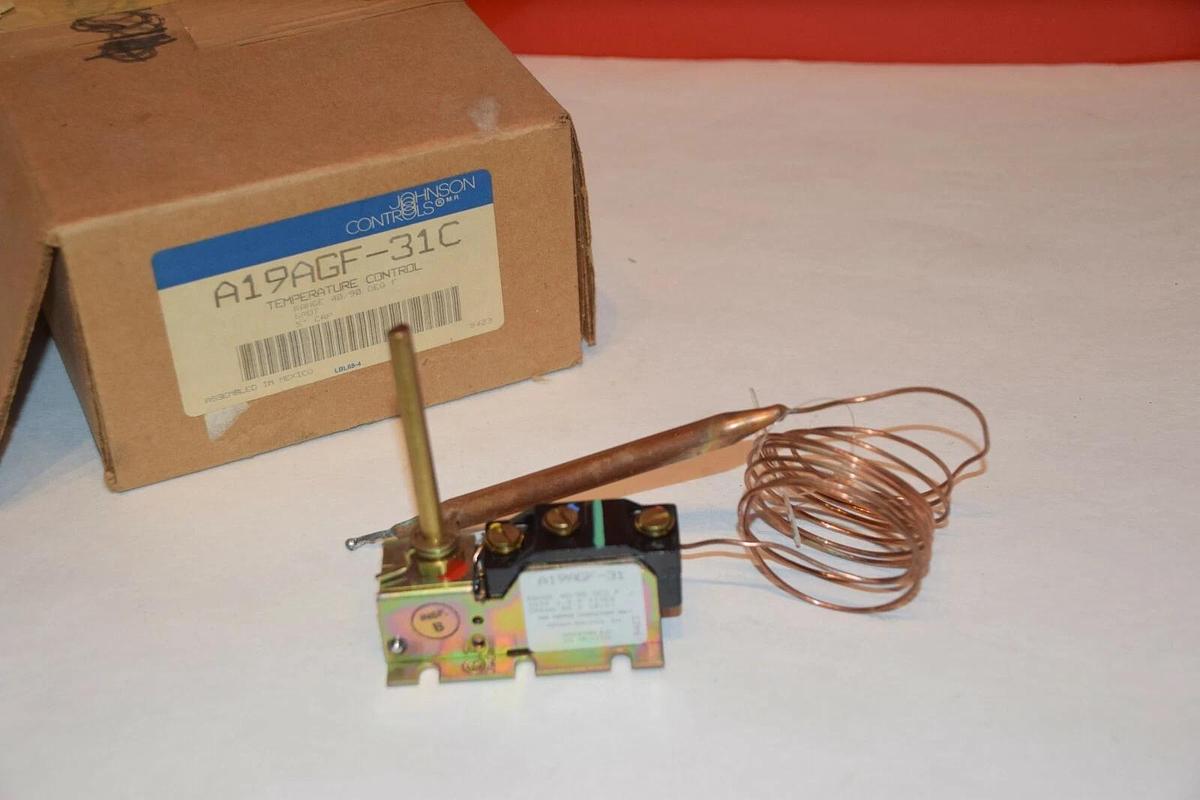NEW JOHNSON CONTROLS A19AGF-31C A19AGF31C 40/90 DEG 5' CAP TEMPERATURE CONTROL