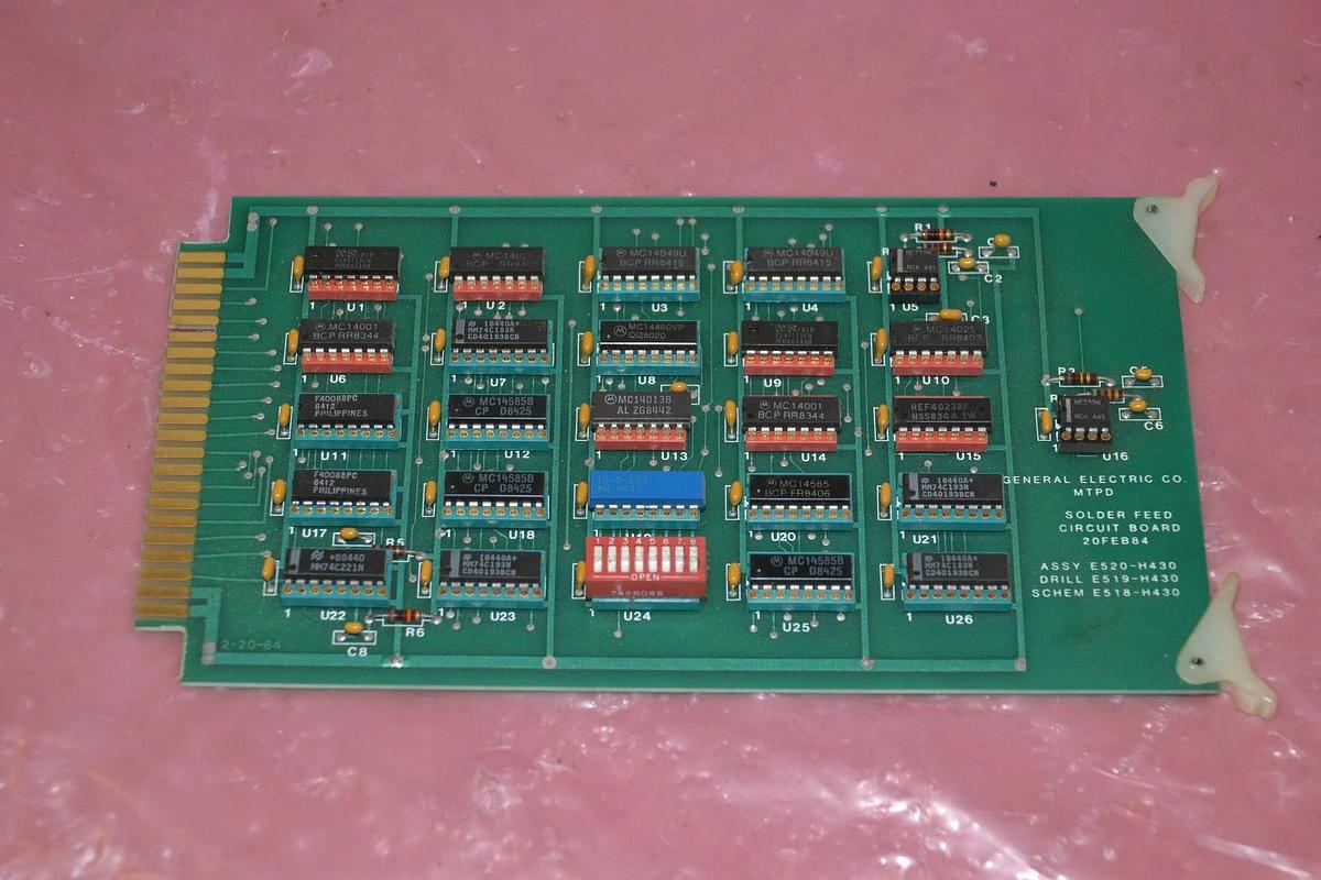 GENERAL ELECTRIC CIRCUIT BOARD MTPD 20FEB84 E520-H430 E519-H430 E518-H430 NEW