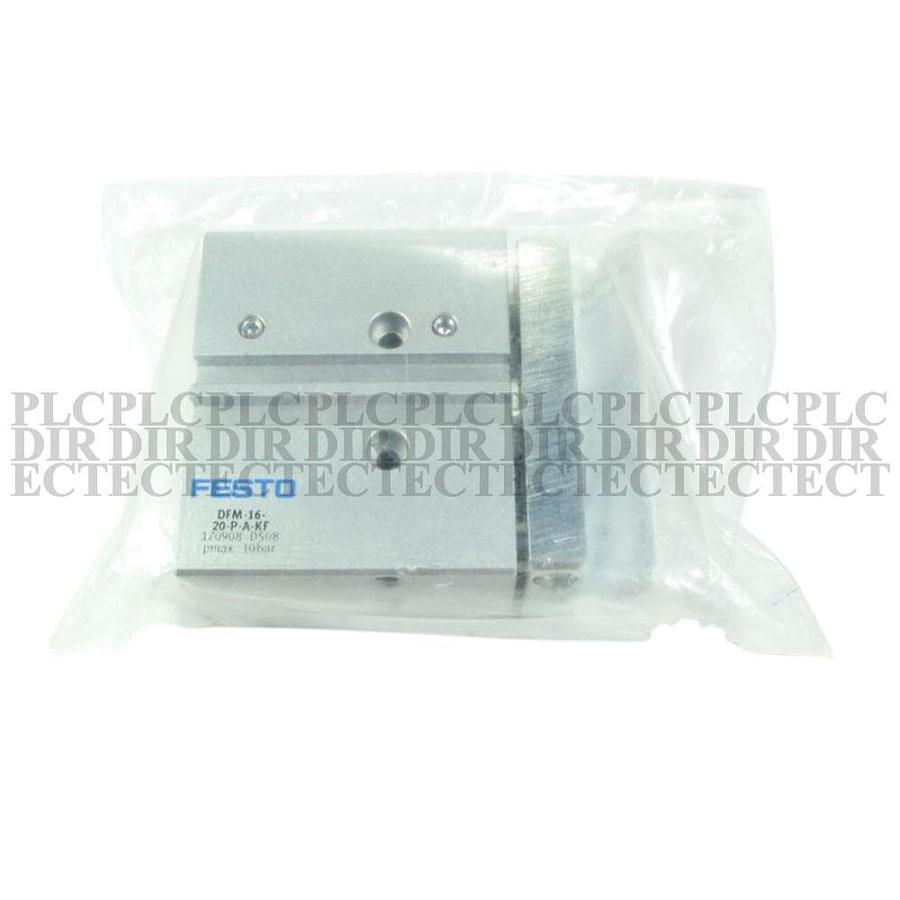 Used FESTO  PNEUMATIC GUIDED LINEAR DRIVE DFM-32-125-P-A-KF GLIDE GRIPPER CYLINDER