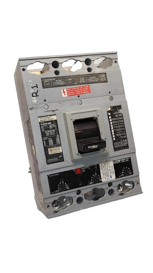Used ITE HJ63F400 400A 3P Circuit Breaker With S01J60 Shunt Trip