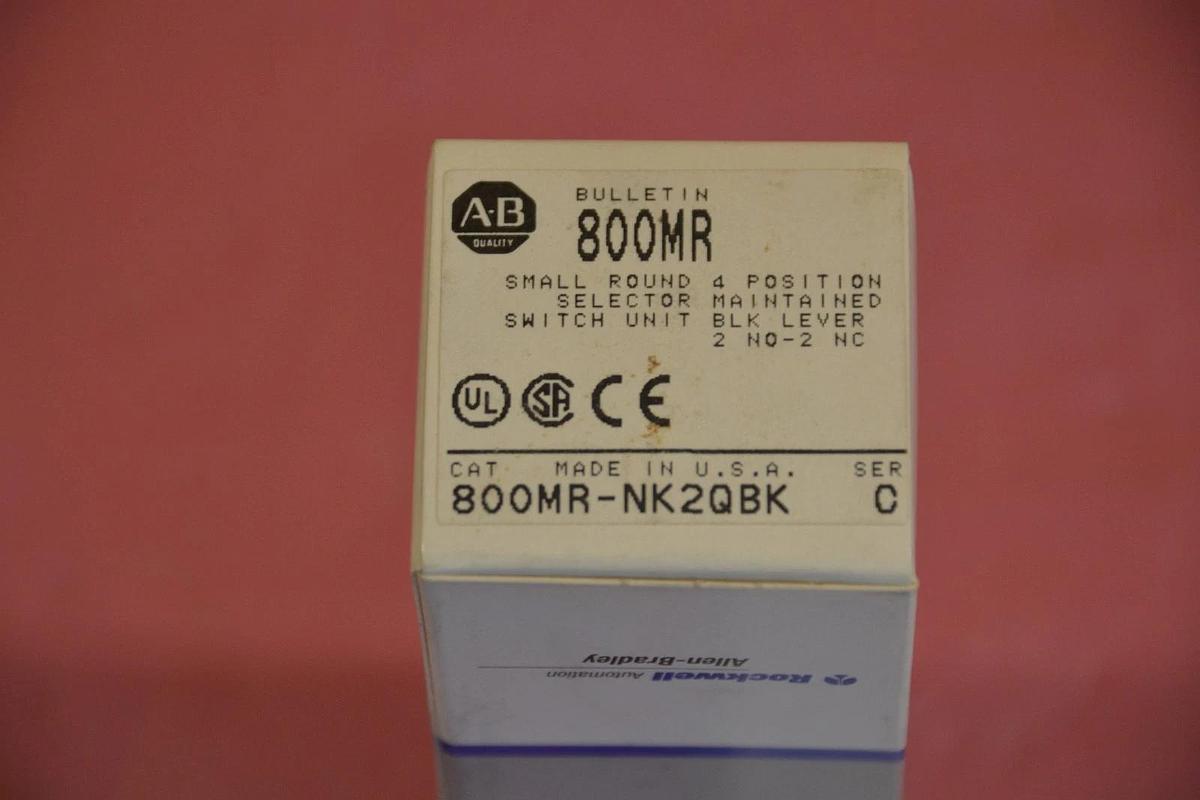 ALLEN BRADLEY 4 POSITION SELECTOR SWITCH 800MR-NK2QBK SER.C NEW