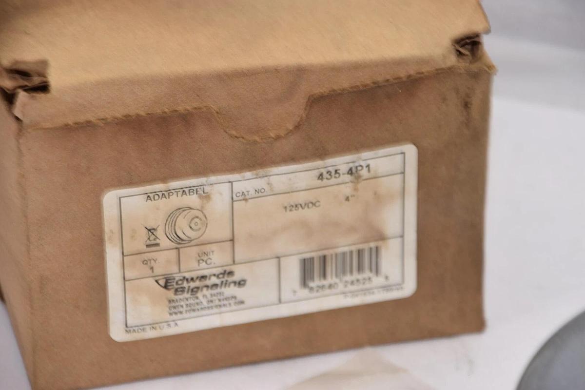 (NEW) EDWARDS SIGNALING ADAPTABEL 435-4P1 125Vdc 4" Signaling Bell
