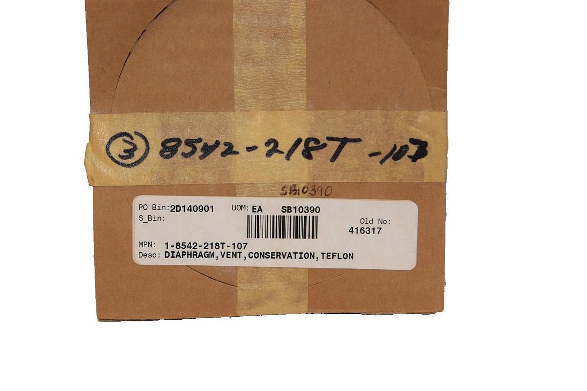 1-8542-218T-107 4.5" Diaphragm , vent , Conservation , Teflon  (New - Lot of 3)