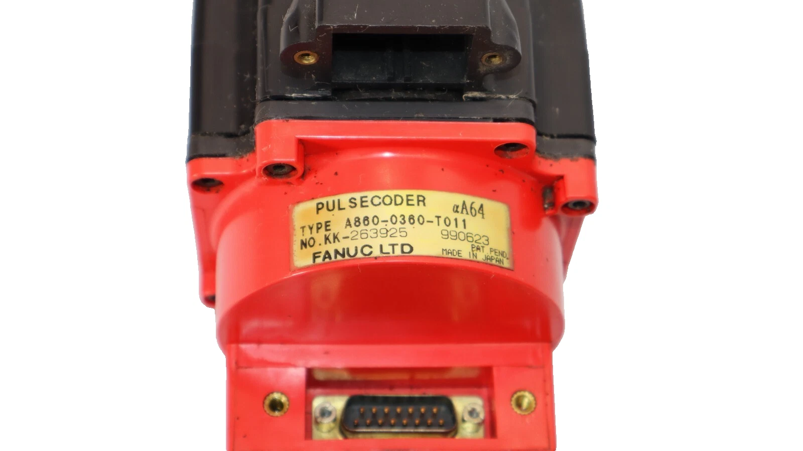 Used FANUC A2/3000 A06B-0373-B076 Servo Motor w/ Encoder A860-0360-T011 3ph .5kw