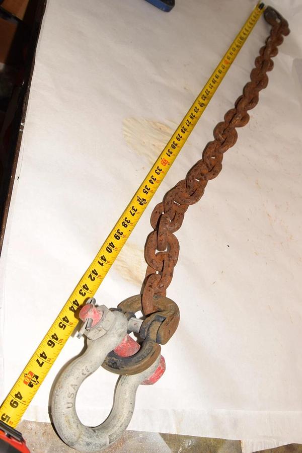 Used 1/2" Crosby Chain Sling 48" CW13-10 U1TK CW 13-10 TSC 7/8 Crosby