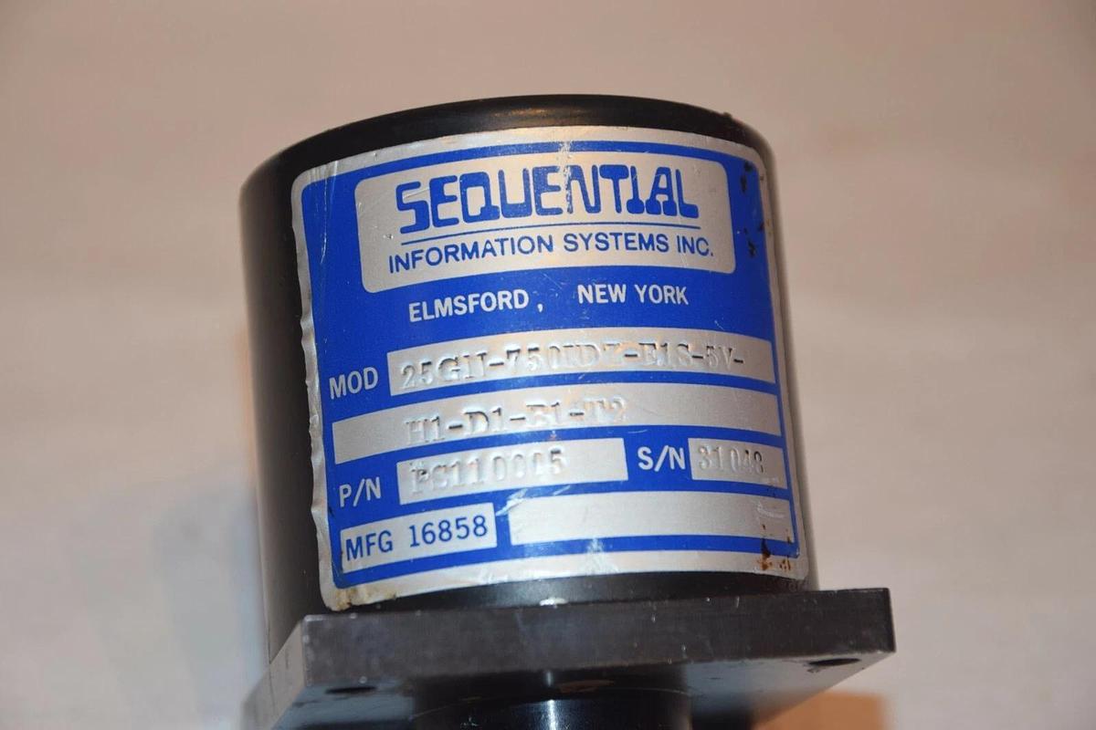 Used Sequential Encoder 25GN-750NDZ-E1S-5v-H1-D1-B1-T2 PS110005