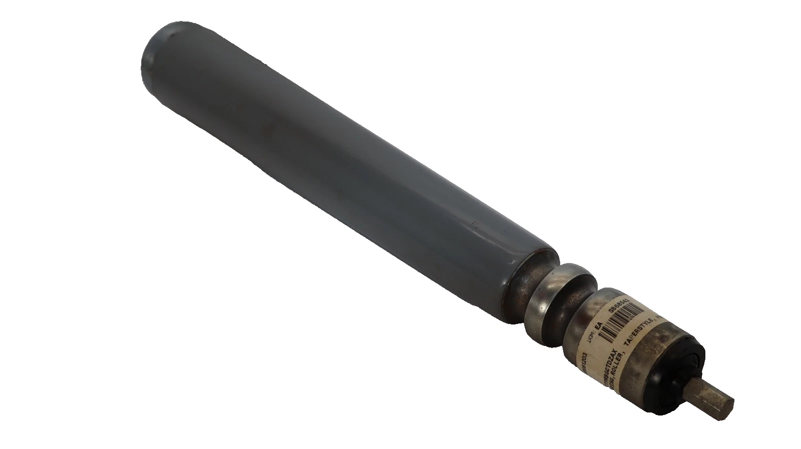 118480 , 20TTPRBGCTDZAX 17" Tapered Round Groove Conveyor Roller 7/16" Hex (New)