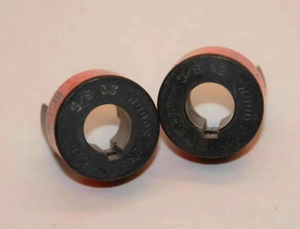 (NEW - Lot of 2) TB WOODS USA L-070 L07058 5/8" Bore L-Jaw Coupling