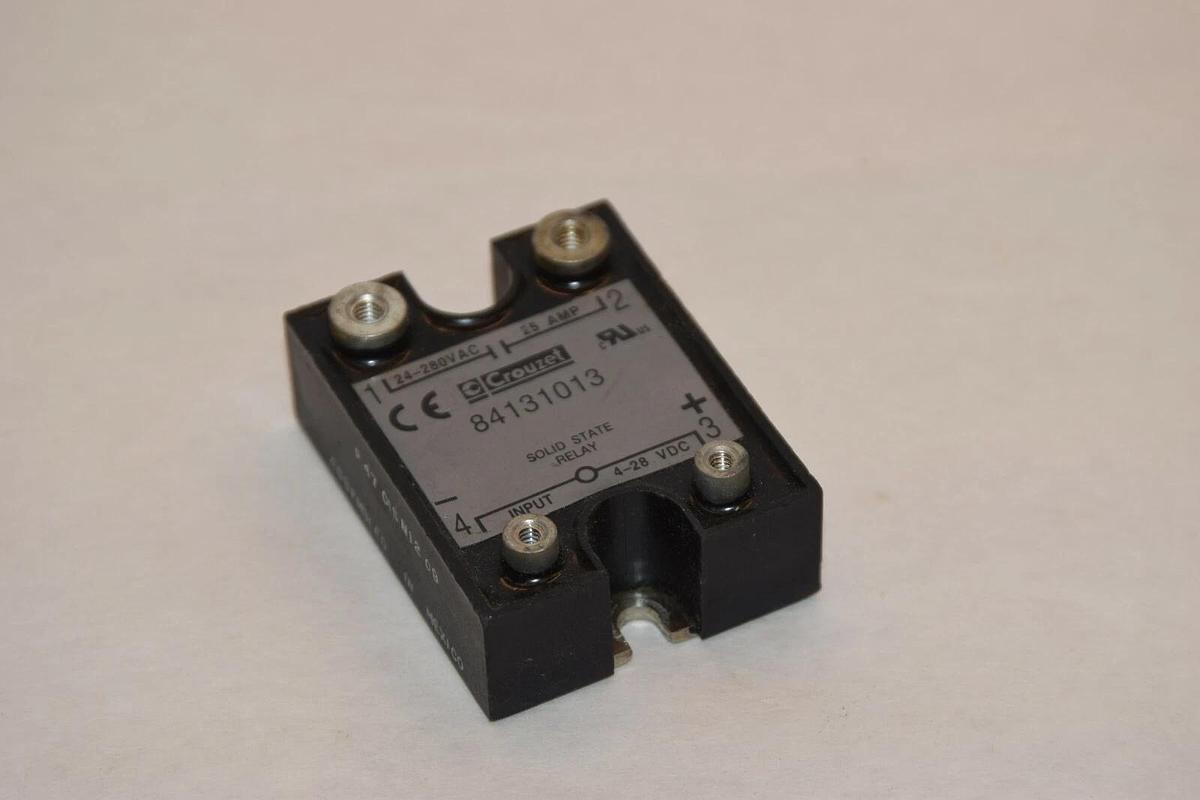 Used CROUZET 84131013 24-280VAC 25A SOLID STATE RELAY