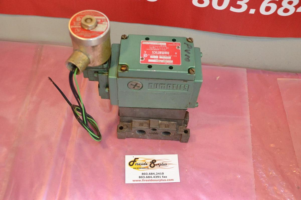 Used NUMATICS VALVE 33SXP4460 33SXP4000 120 V 16 A AMPS 150 PSI