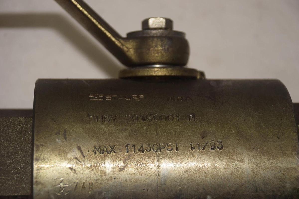 STAUFF HHBV 20160001 M 11430psi FLOW VALVE NEW